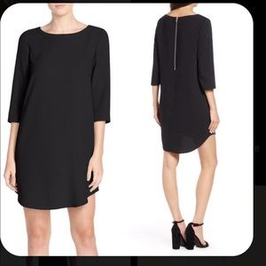 Jazlyn crepe shift dress